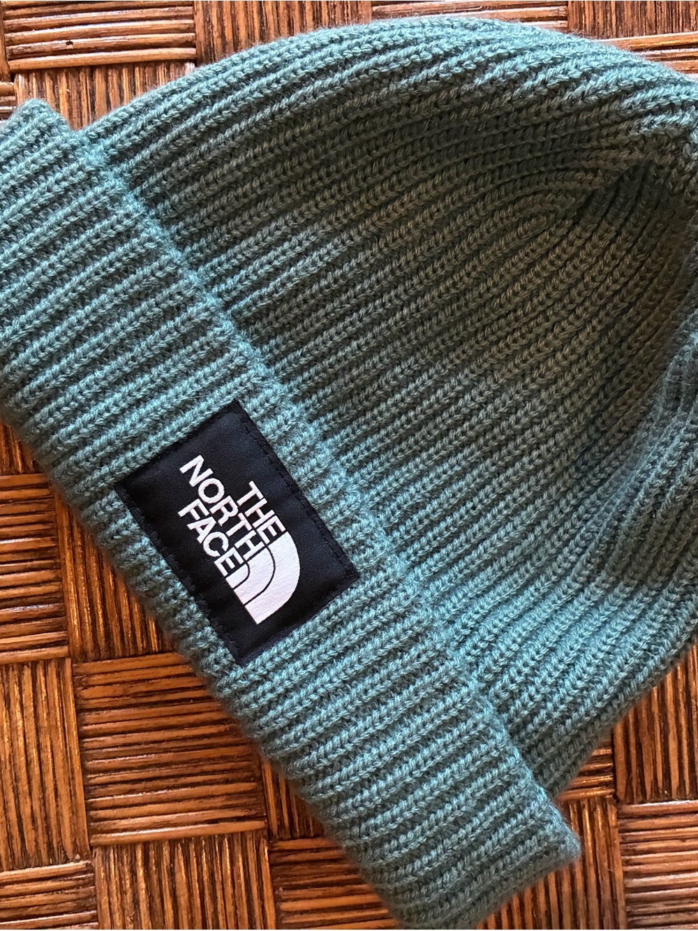 The North Face Rib Knit Beanie - Teal Green